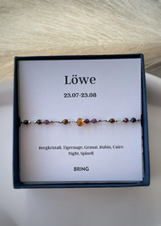 Armband Sternzeichen Löwe Silberperlen