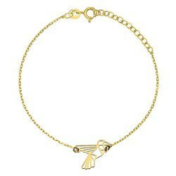 Vergoldetes Festarmband Kolibri Origami Outlet