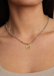 Spinell Naturstein Halskette