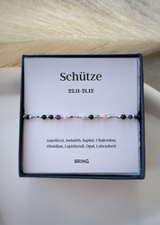 Armband Sternzeichen Schütze Silberperlen