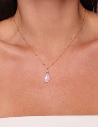 Kette mit Anhänger Rose Perlmutt