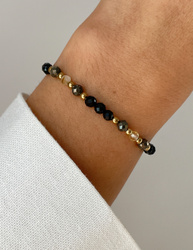 Armband auf einem elastischen Band Achat moosigen Fülle, Vertrauen, Optimismus