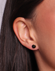 Ohrringe aus 925er Sterlingsilber, 24 Karat vergoldet – Citrin