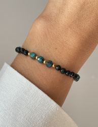 Armband auf einem elastischen Band Achat moosigen Fülle, Vertrauen, Optimismus