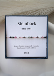 Armband Sternzeichen Steinbock Silber Perlen