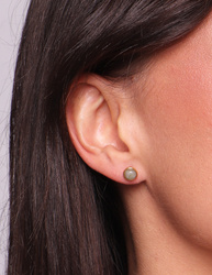 Ohrringe aus 925er Sterlingsilber, 24 Karat vergoldet – Citrin