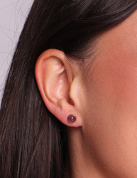 Ohrringe aus 925er Sterlingsilber, 24 Karat vergoldet – Citrin