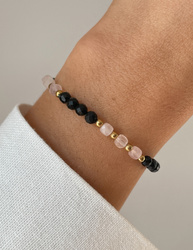 Armband auf einem elastischen Band Achat moosigen Fülle, Vertrauen, Optimismus