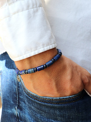 Herrenarmband - Lapislazuli