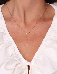 Kette mit Anhänger Rose Perlmutt