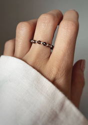 Elastischer Ring Natursteine Rauchquarz