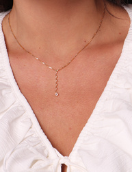 Kette mit Anhänger Rose Perlmutt