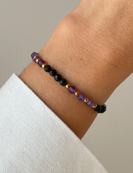 Armband auf einem elastischen Band Achat moosigen Fülle, Vertrauen, Optimismus