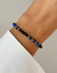 Armband auf einem elastischen Band Achat moosigen Fülle, Vertrauen, Optimismus